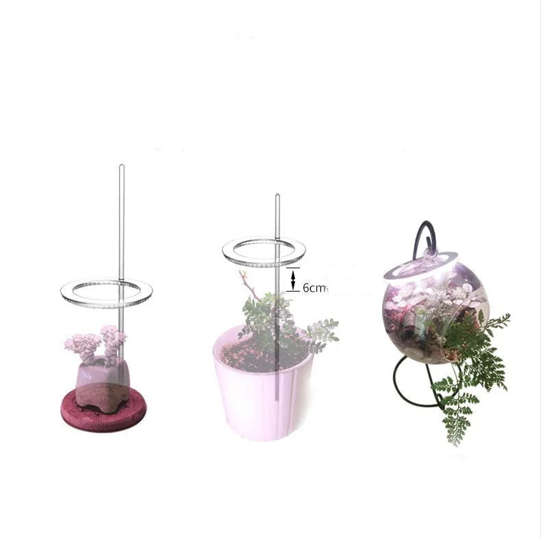 USB-powered full spectrum LED plant grow light with acrylic stick, shown in yellow light.