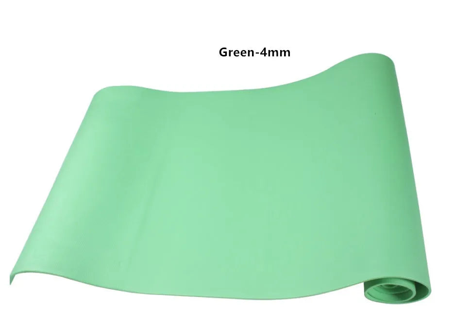 EVA fitness yoga mat in red, blue, green, purple, black or yellow with 4mm or 6mm thickness