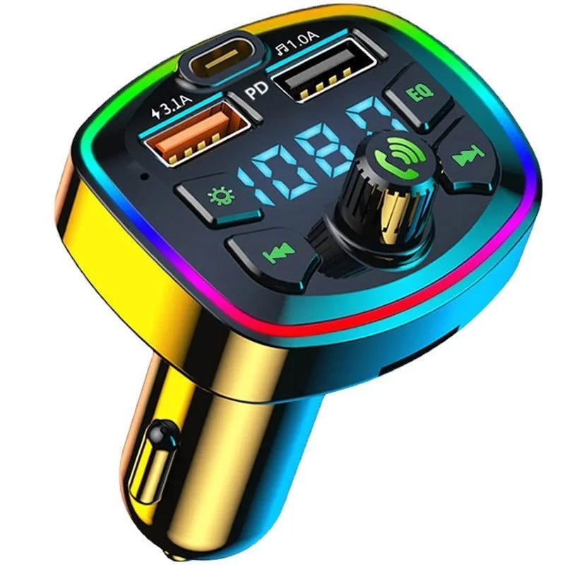 Q7 Bluetooth FM transmitter car MP3 player with ABS plastic body and cigarette lighter plug