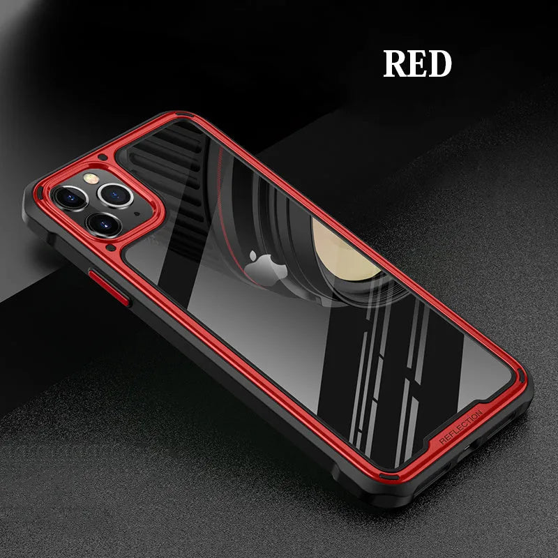 Transparent silicone phone case for Apple iPhone 11 series in six colour options