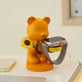 Resin watch charging bracket in cat and bear styles for Apple and Huawei smartwatches