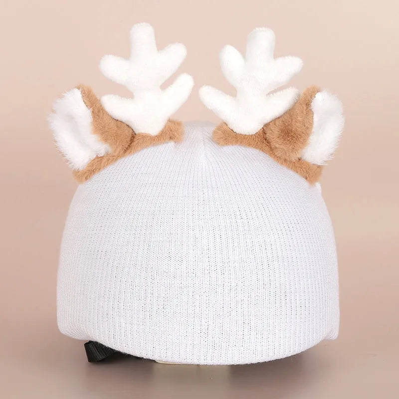 Plush cartoon character ski helmet decoration with elastic headband in assorted designs
