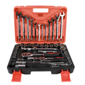 61-piece chrome vanadium steel metric socket and wrench tool set for car repair