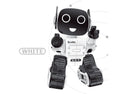 Remote intelligent robot toy with music and flash functions in white plastic, 26x16x14.5cm