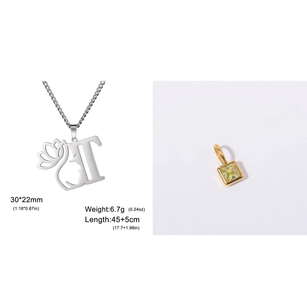 Stainless steel cross chain fashion necklace with pendant in gold or steel electroplated finish
