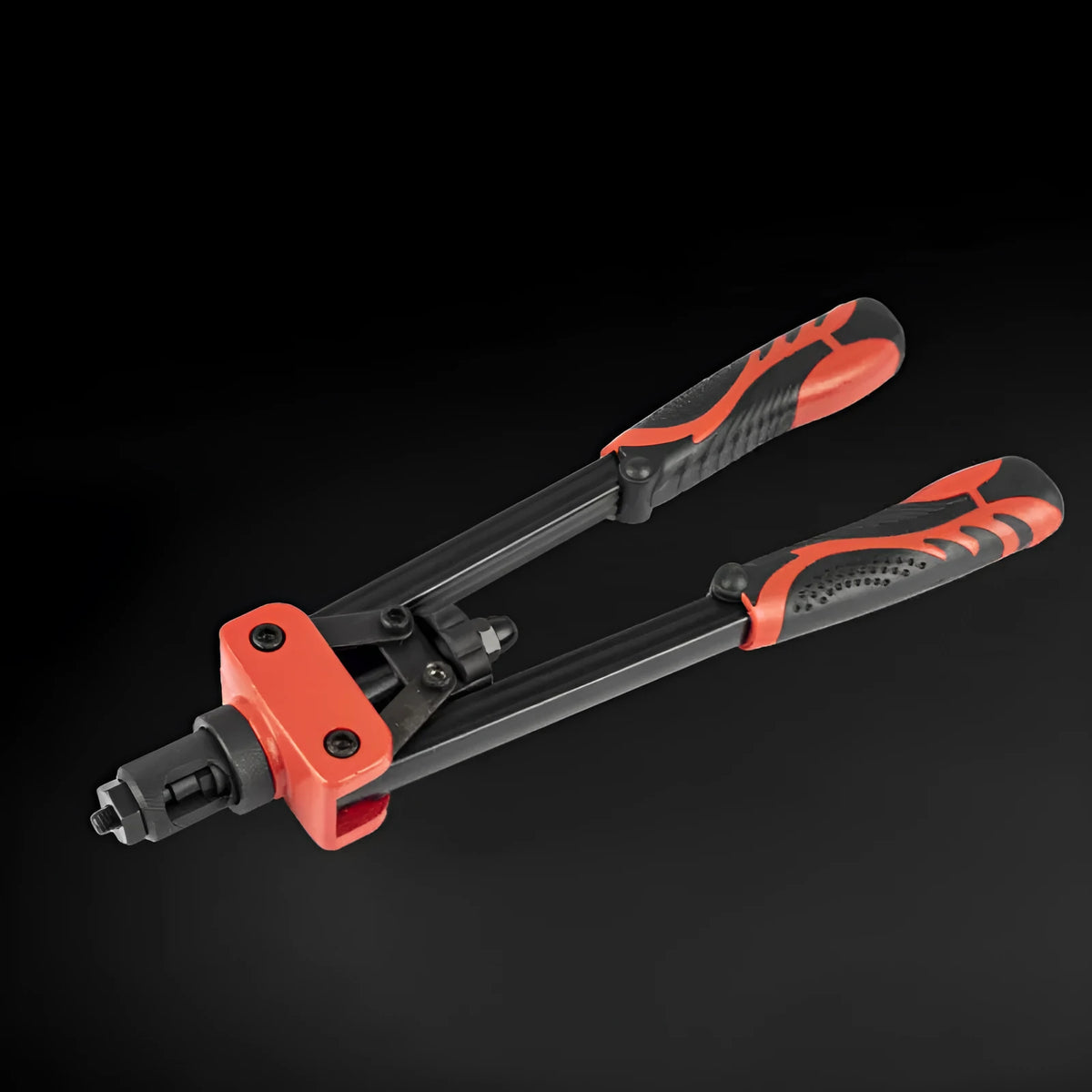 CQ14 alloy steel rivet nut pull-setter tool with 37cm handle and six interchangeable M3 to M10 tips
