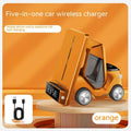 Wireless charging bracket with 15W fast charging in grey, orange, white and yellow colours