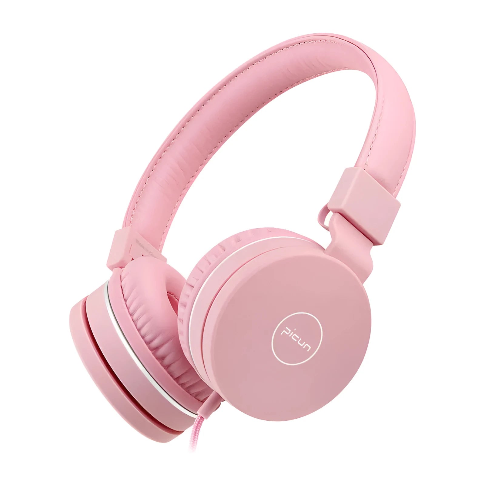 Bengoo C30 wired over-ear headphones with protein earmuffs and braided cable in mint green