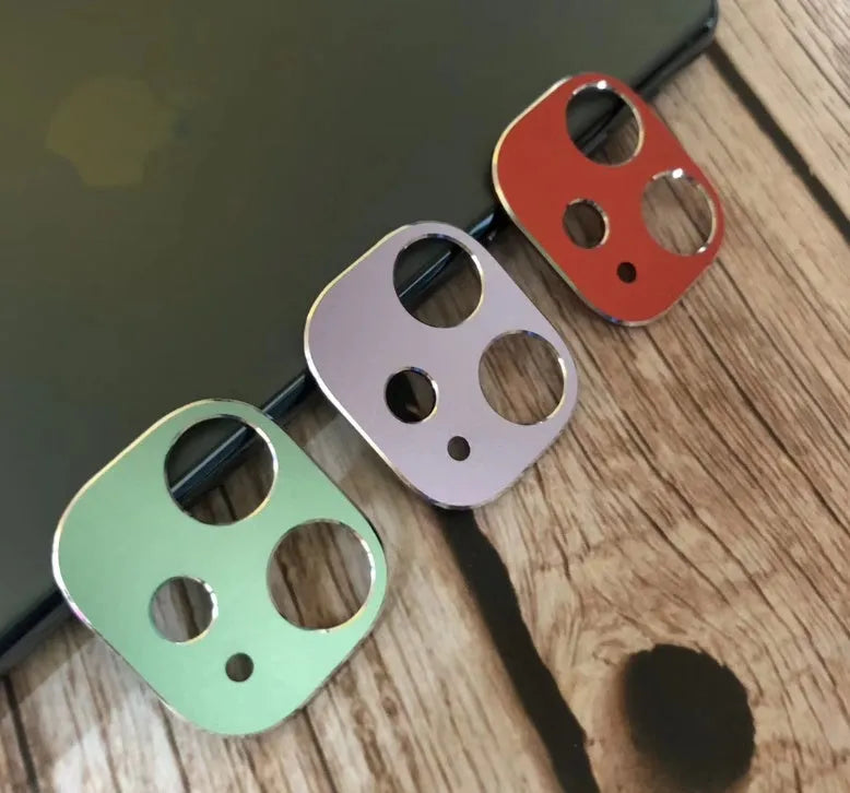 Metal lens protection ring for iPhone 11 and iPhone 11 Pro in nine colour options