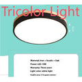 Round wooden ceiling lamp in modern simple style with 60cm diameter and black light source option
