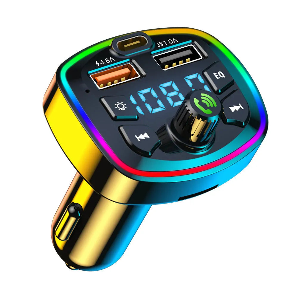 Q7 Bluetooth FM transmitter car MP3 player with ABS plastic body and cigarette lighter plug