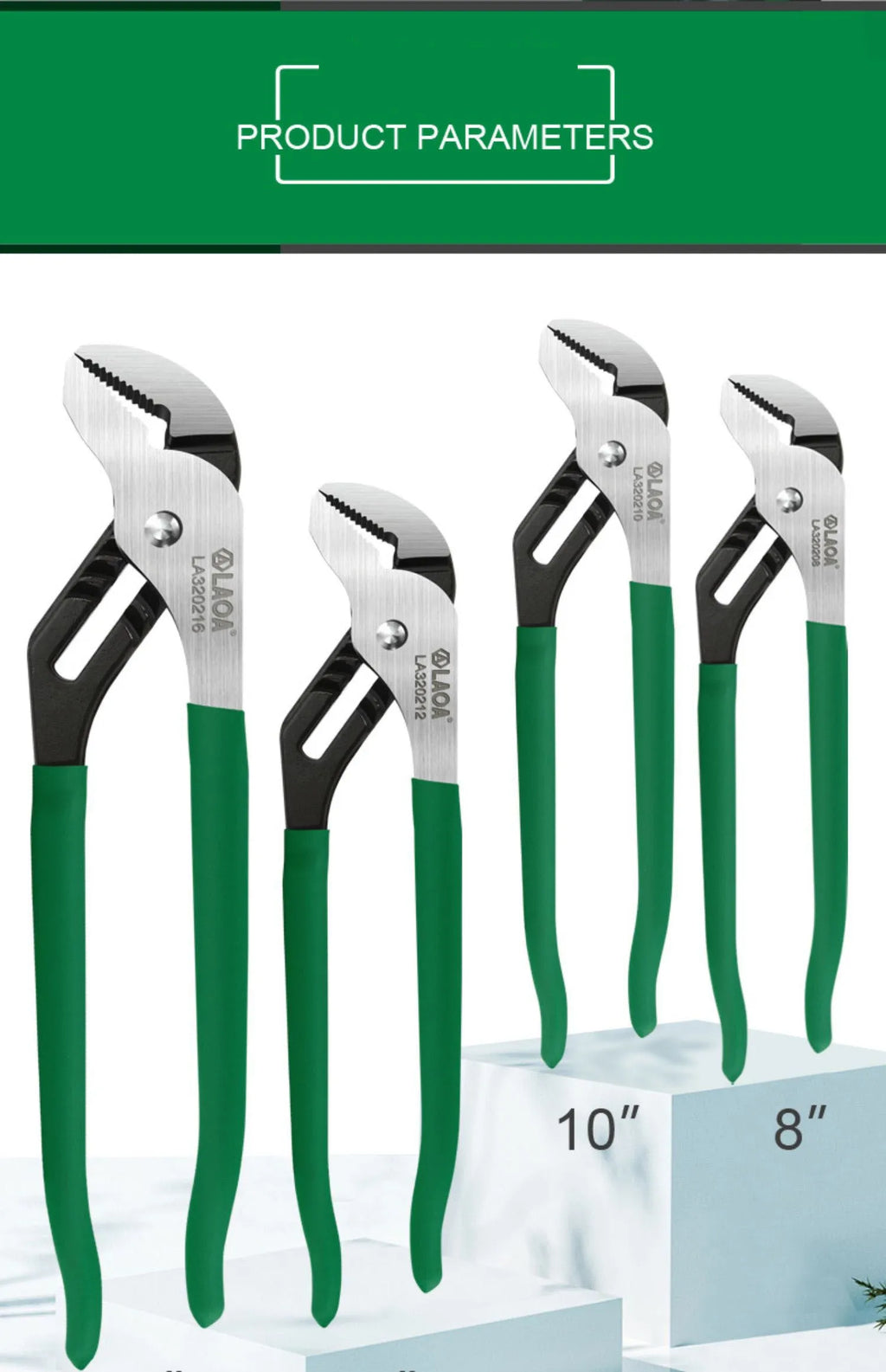 Multi-functional adjustable steel pipe wrench with plastic handle on a workbench.