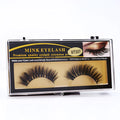 Pair of MT007 horsehair false eyelashes in box, handmade natural look