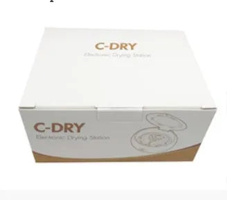 White ABS electric drying case for hearing aids with UV option, PTC constant temperature and 4H timer