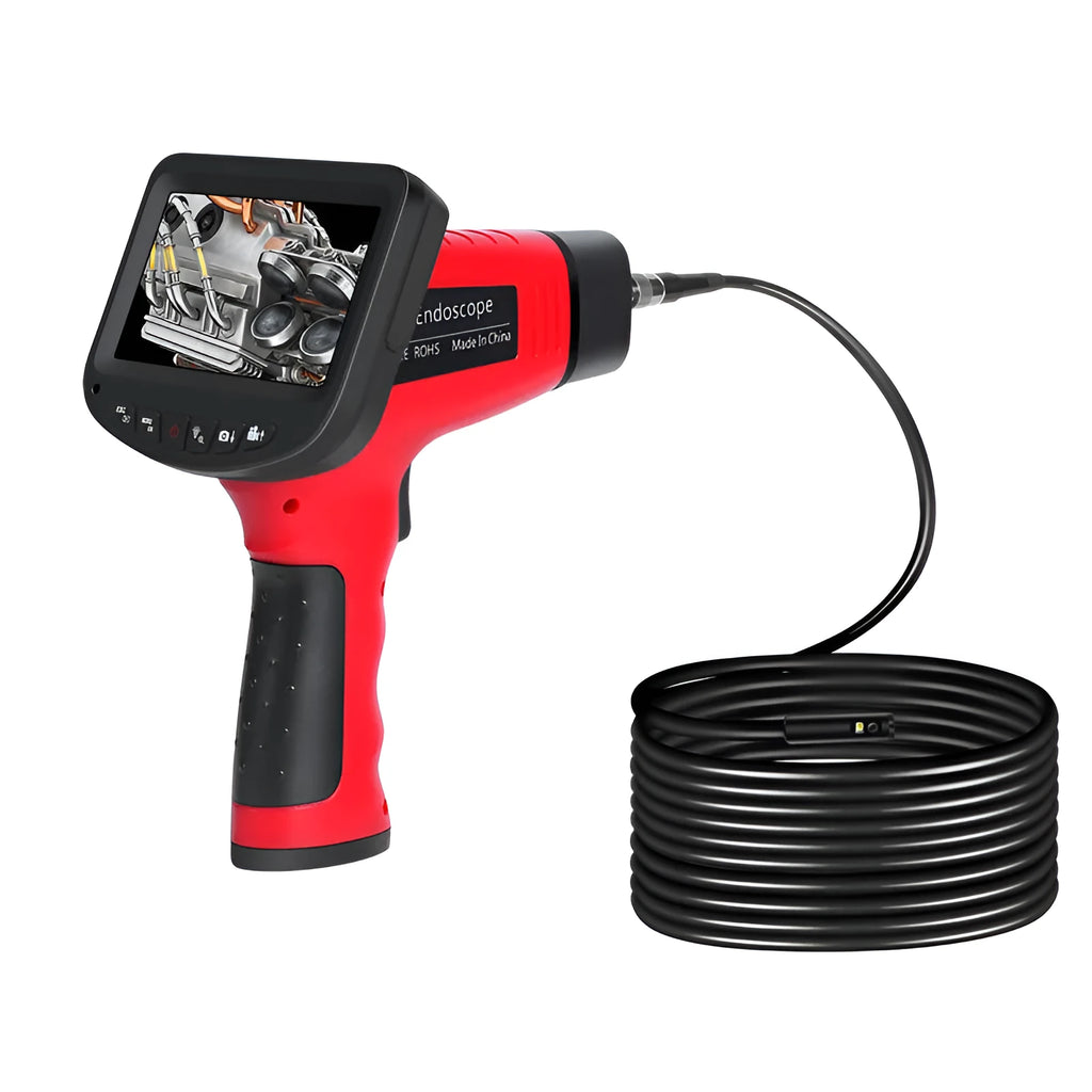 Dual-lens endoscope HD inspection camera with 8.5mm diameter probe and cable options