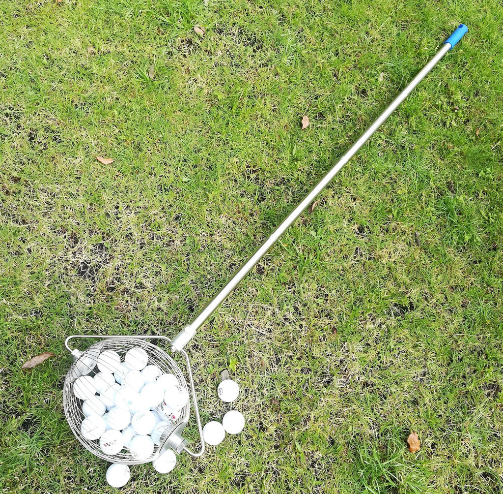 Metallic finish stainless steel golf ball picker for course ball collection
