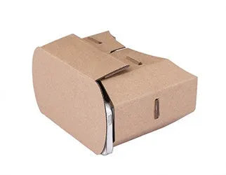 Cardboard virtual reality glasses for smartphones with 153mm x 83mm frame