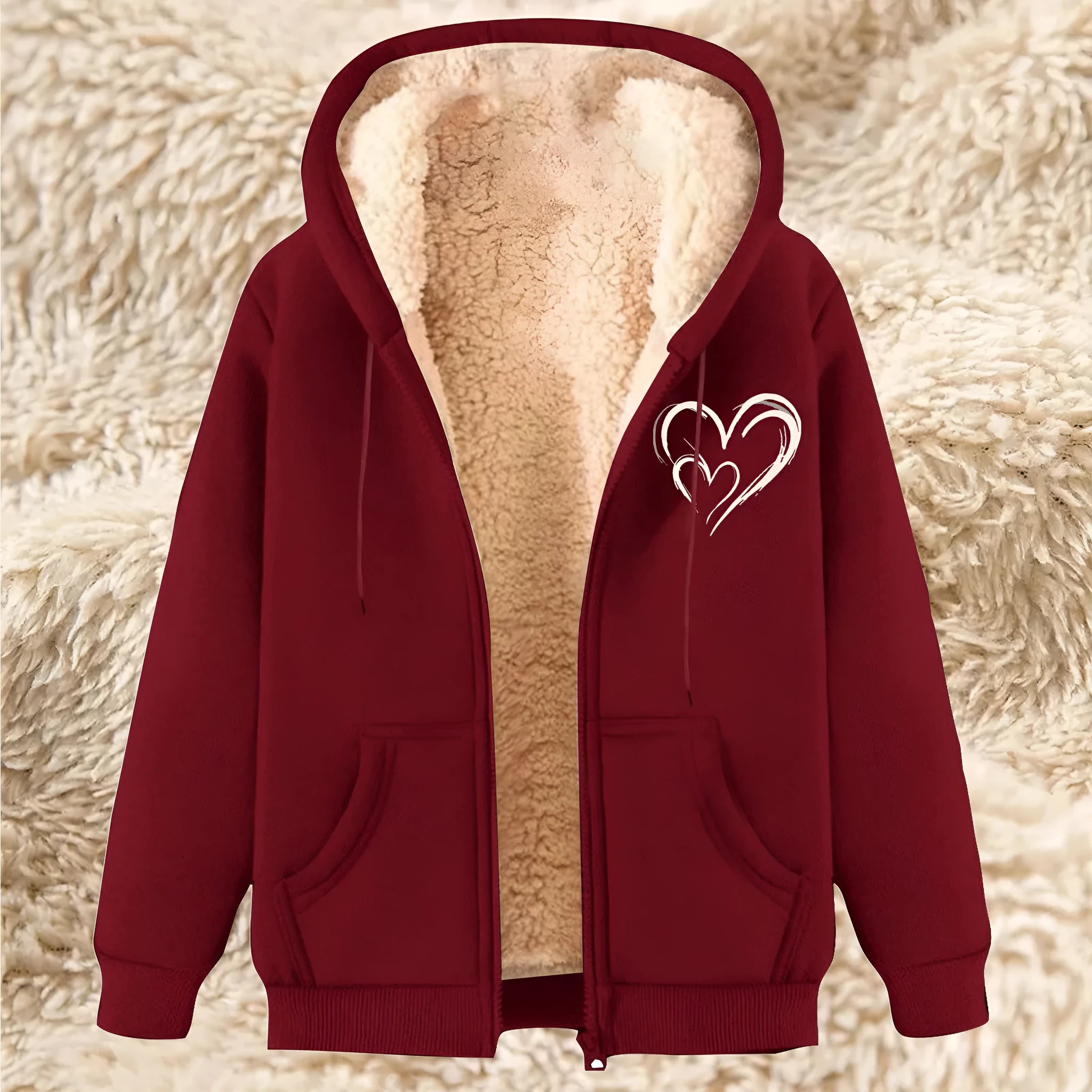 Men’s fleece-lined thickened winter lambskin pullover sweater in multiple colours, sizes M to 5XL