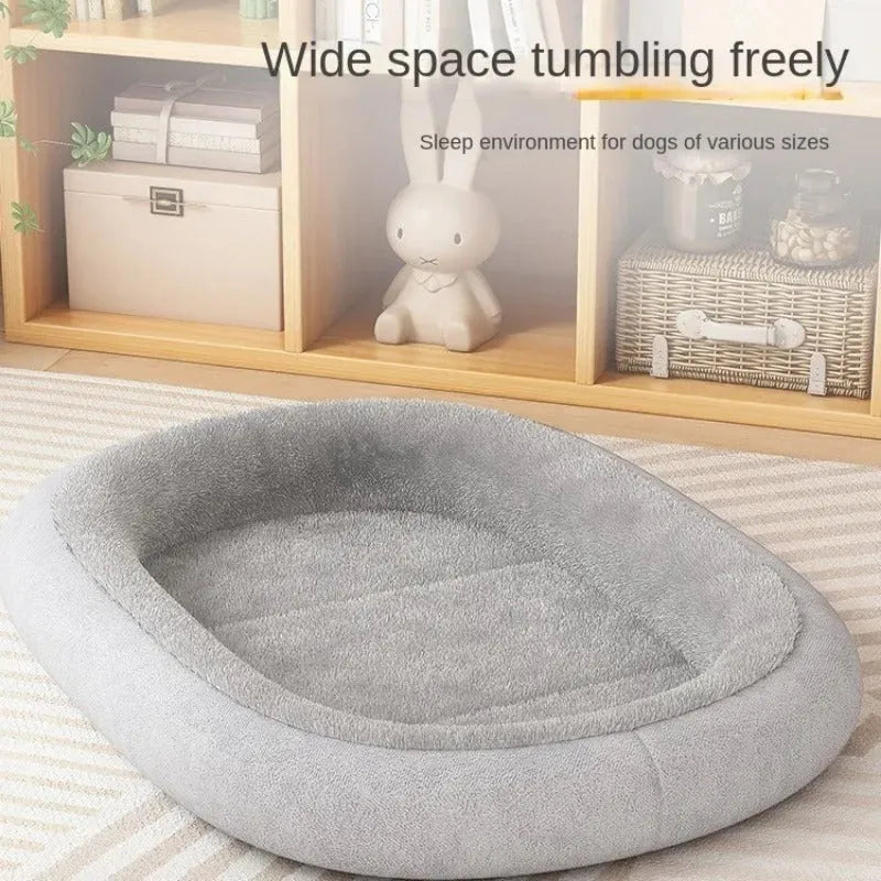 All-season dog kennel with removable waterproof mat in grey colour, size L 60x45cm