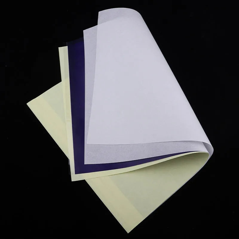 A4 tattoo transfer paper quadruple copy sheets for hand drawing line transfer with paste gel