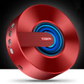 Liqin portable wireless speaker in black with anti-rust shell and compact design