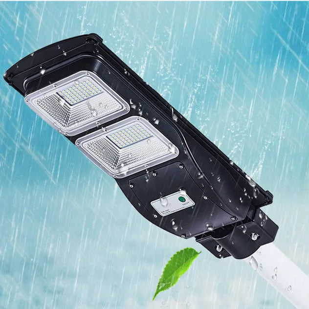 60W integrated solar street light with LED lamp and remote control for outdoor rural use