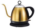 Stainless steel automatic constant temperature kettle in gold colour with touch control panel