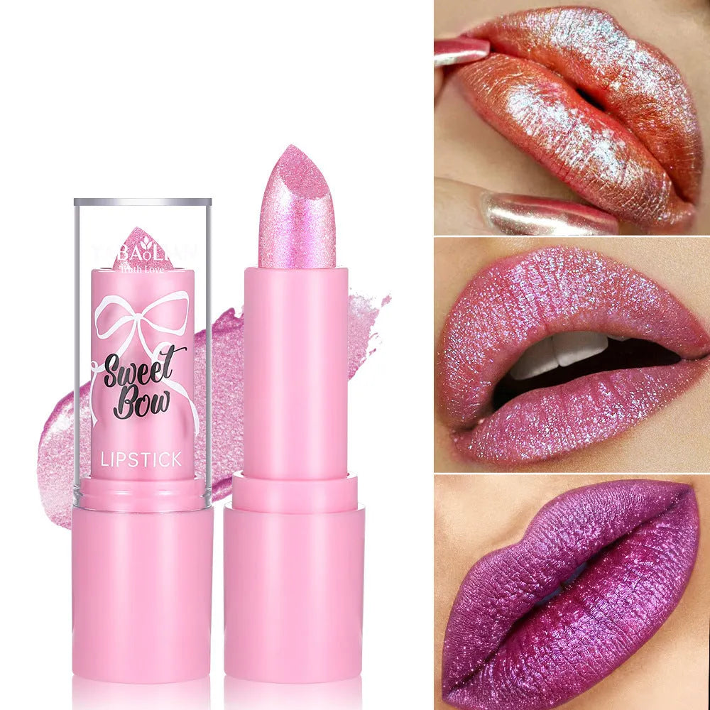Sweetheart Bow XINGX Diamond Series lipstick showing six colour options