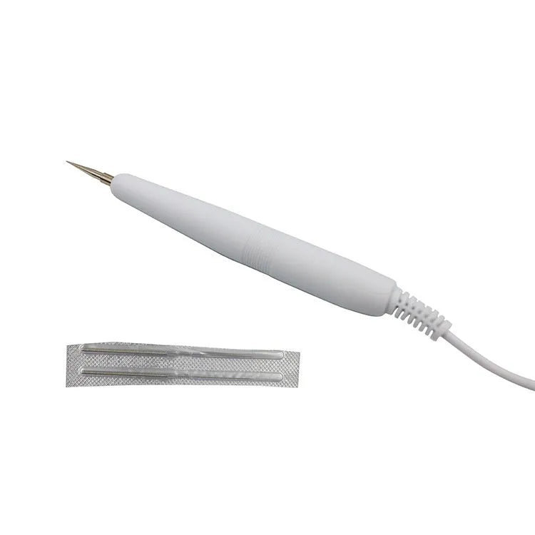 White handheld spot removal pen for commercial beauty salons with adjustable power settings