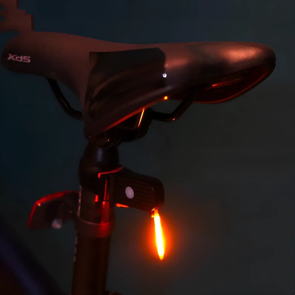 USB charging waterproof bicycle taillight in five colour options for night riding safety