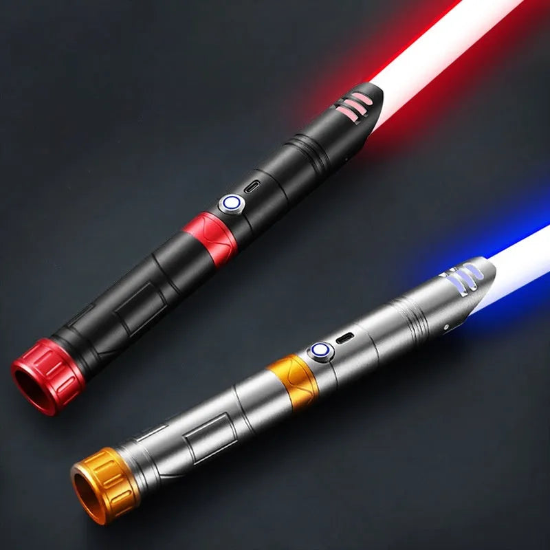 Star Wars metal alloy laser sword toy in black red and gray gold with 16-colour RGB and pixel-20 colour options