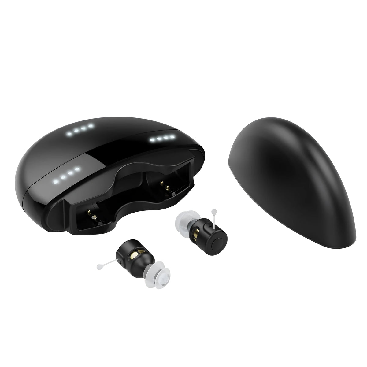 Rechargeable digital voice amplifier for elderly, ABS portable sound amplifier, black Tango series