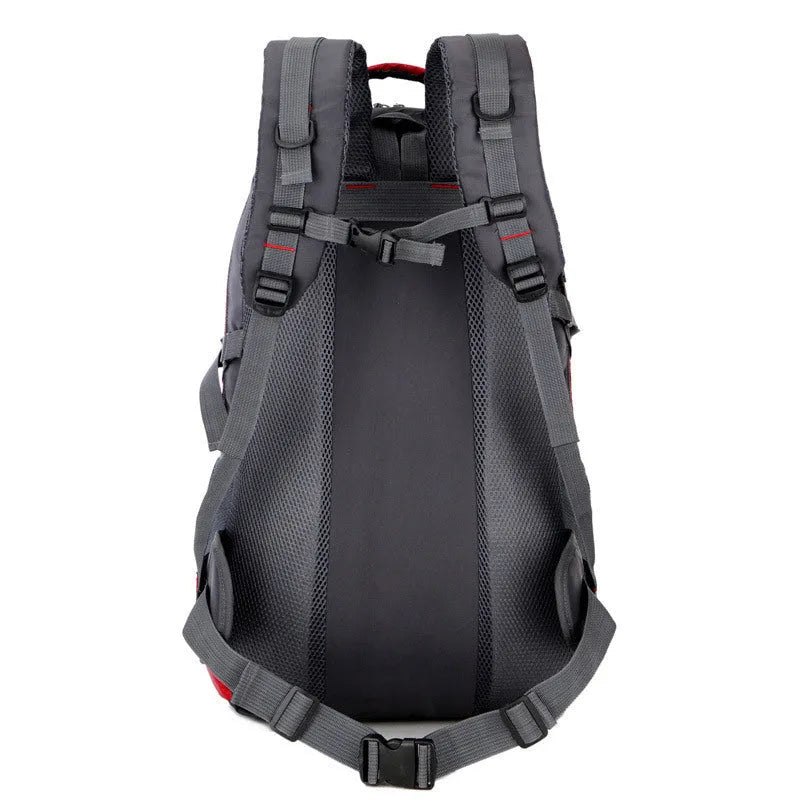Outdoor waterproof nylon backpack 56-75L with 15-inch laptop compartment, 36cm x 60cm x 20cm, 1.0kg
