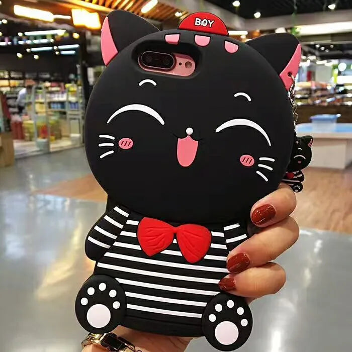 Soft silicone phone case showing edge-proof design for Samsung and iPhone models.