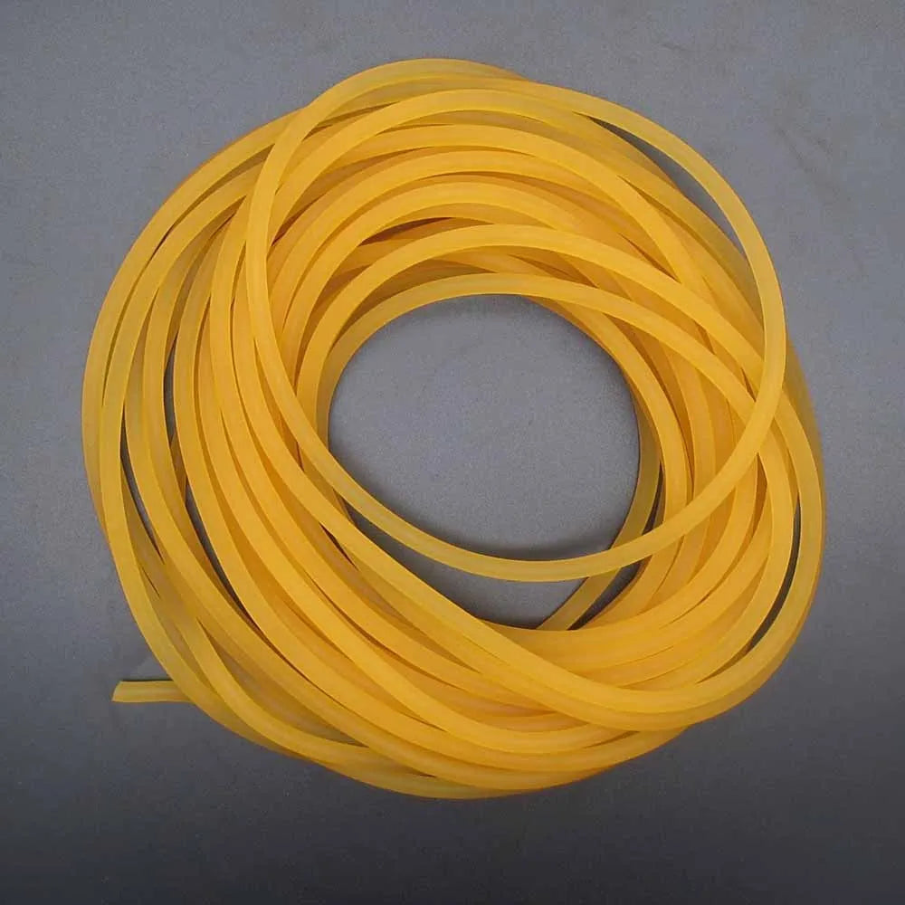 Solid fluorescent latex slingshot rubber band 2mm to 8mm thick round leather high resilience projectile toy fishing slingshot