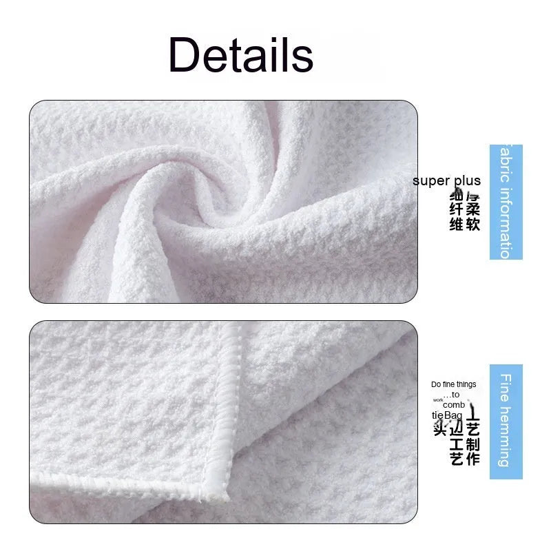 Waffle weave golf ball cleaning cloth in blue, showing textured surface and rectangular shape.