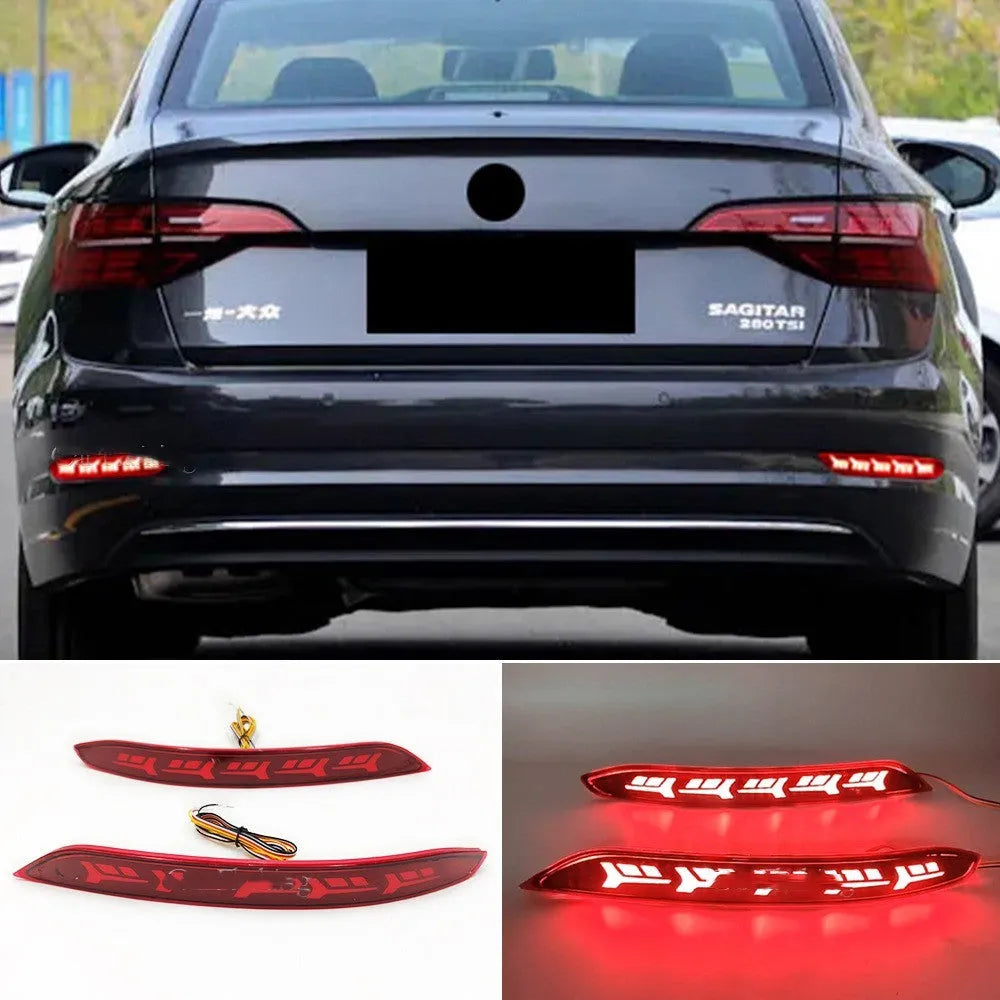 Volkswagen Sagitar rear LED bumper light with scan flowing water effect for 2019-2021 models.
