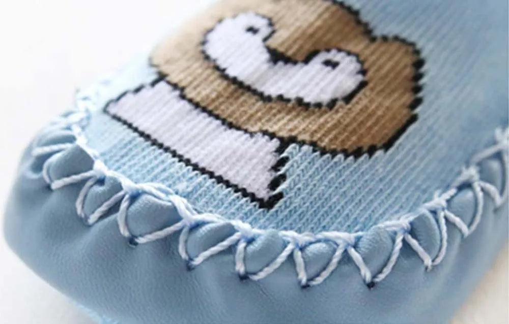 Cotton baby toddler shoes in blue, gray, green, light blue, pink, or yellow, sizes 11cm to 14cm.