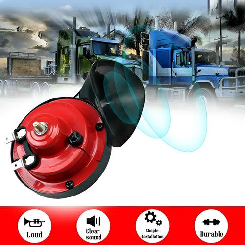 12V red snail horn with copper voice coil and plastic diaphragm for motorcycle
