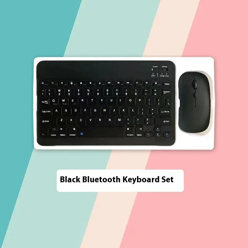 10-inch Bluetooth keyboard and wireless mouse set in multiple colour options with USB linker