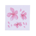 Cherry blossom flower pattern car sticker in PVC vinyl material showing two size options