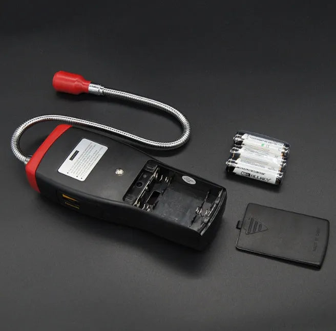 AS8800L portable flammable gas detector with LED indicator lights and compact design