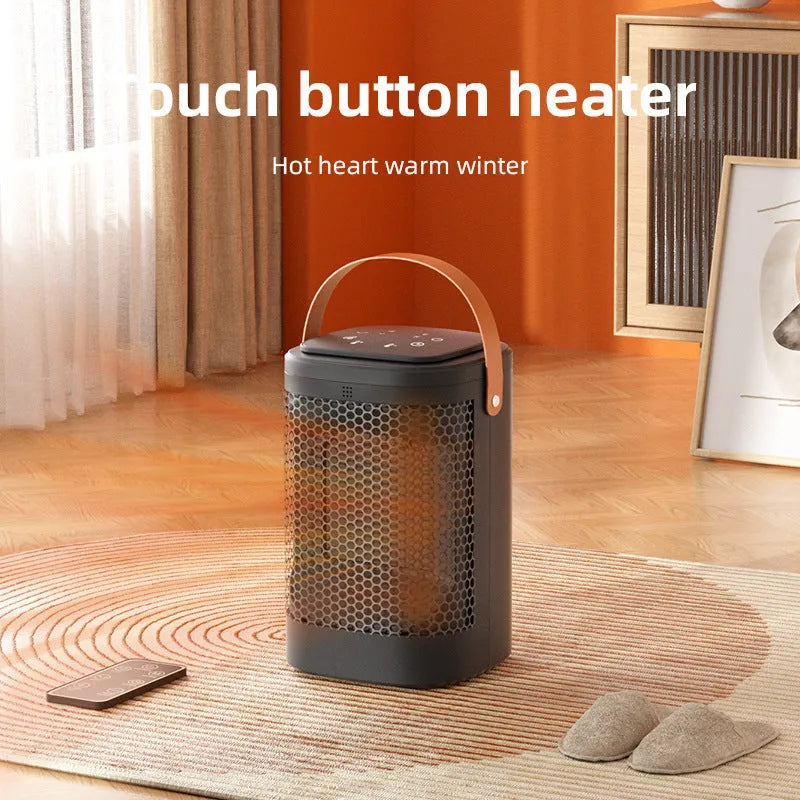 Digital hot and cold air heating radiator with touch screen and remote control for room climate management