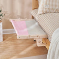 Wooden cat hanging bed hammock in one of seven style options for balcony or window placement