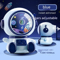 Cartoon astronaut themed manual pencil sharpener with adjustable settings and anti-jam mechanism