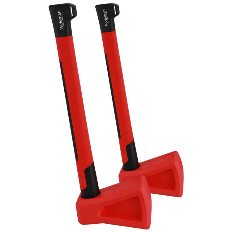 Red plastic fitness axe muscle training equipment for home workouts