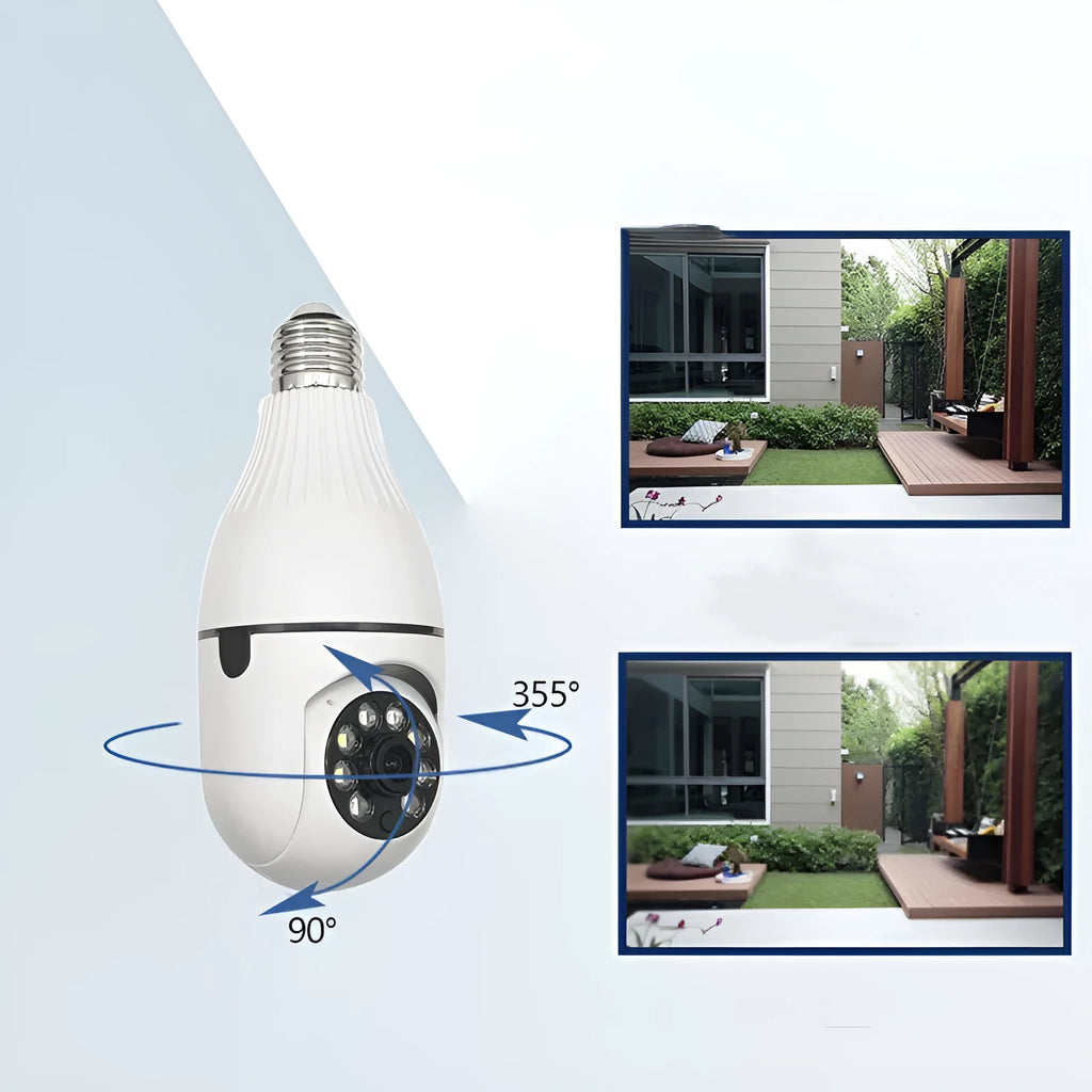 Minions-themed wireless indoor security camera on a white background.