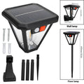 Solar wall lamp for outdoor courtyard and garden, waterproof, 5.5V, 10 rated power, 108x460mm, abstract design