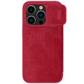 Imitation leather flip phone case for iPhone 14 Pro Max in black