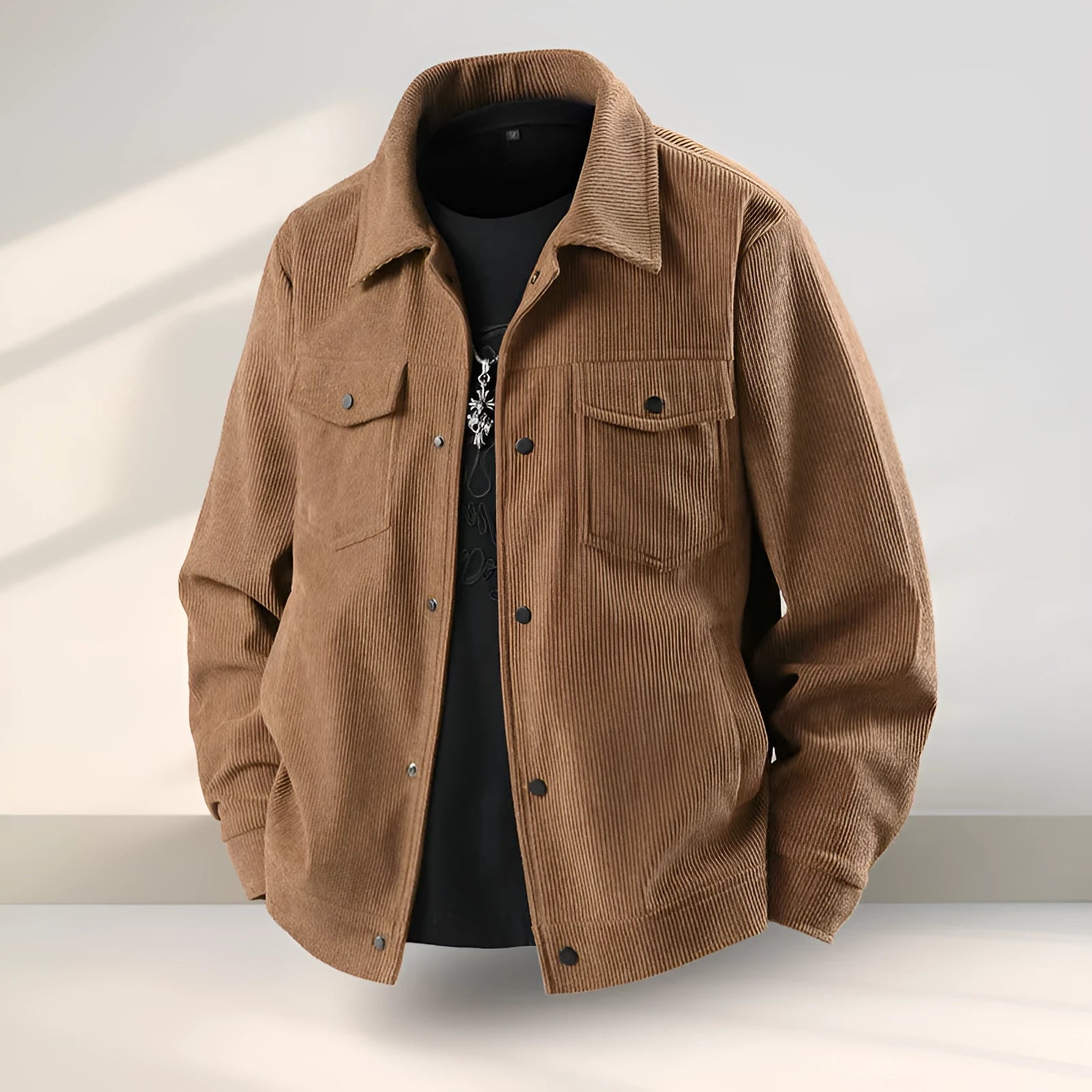 Men's slim fit polyvinyl alcohol fibre coat in black coffee green or white colours